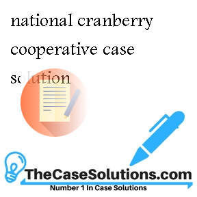 national cranberry cooperative case solution